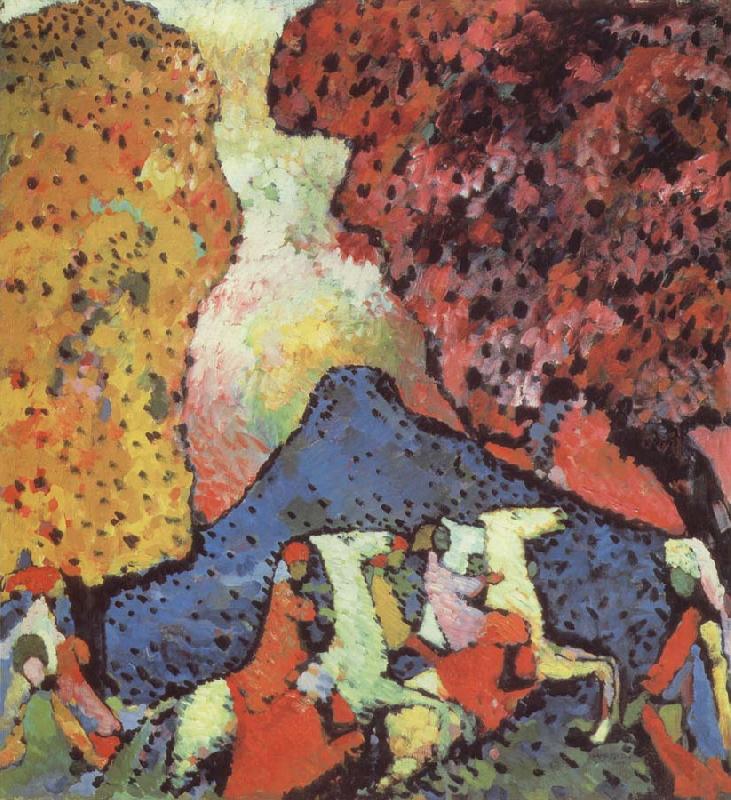 Wassily Kandinsky Kek hegy France oil painting art
